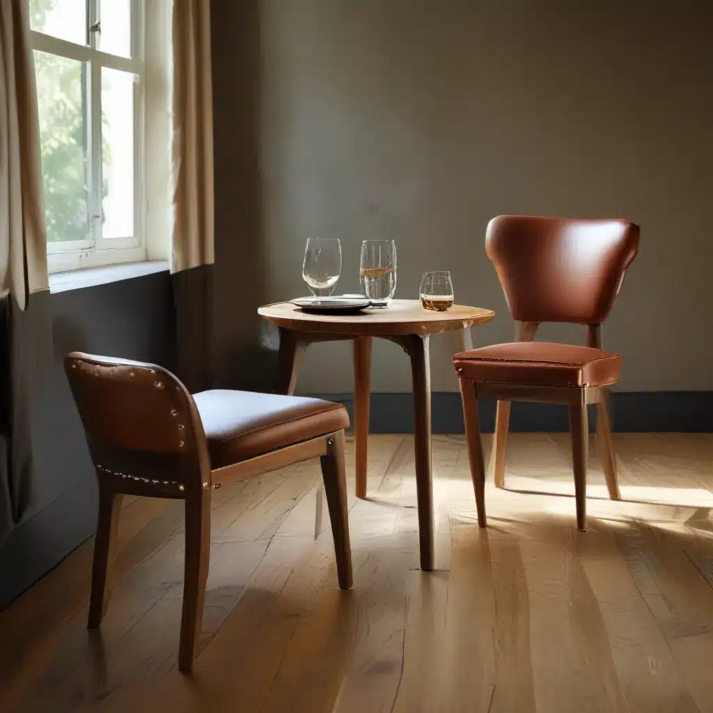 A Timeless Pairing: Wood Furniture With Leather and Cloth Upholstery