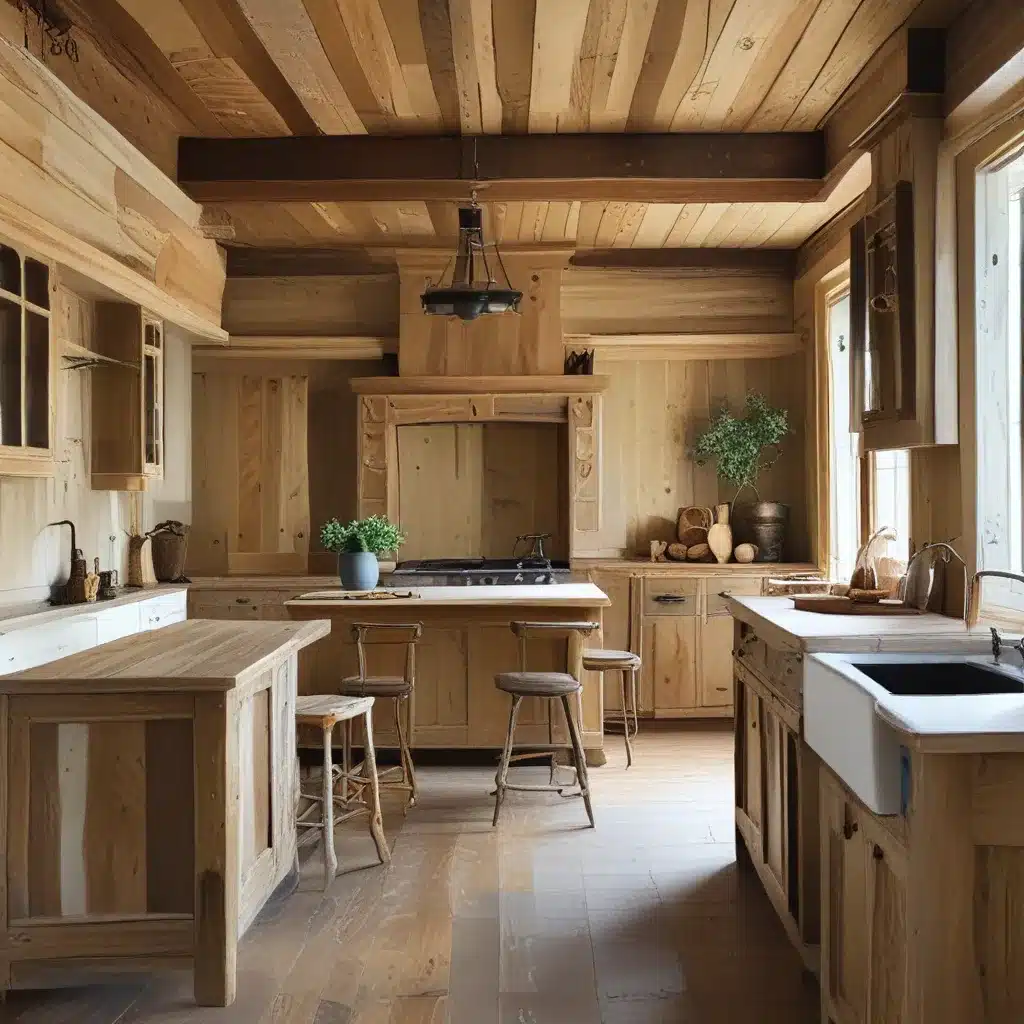 Achieving Rustic Charm with Unfinished Raw Wood