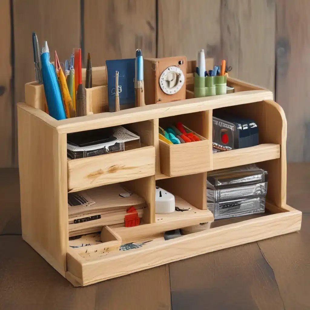 Build Your Own Wooden Desk Organizer