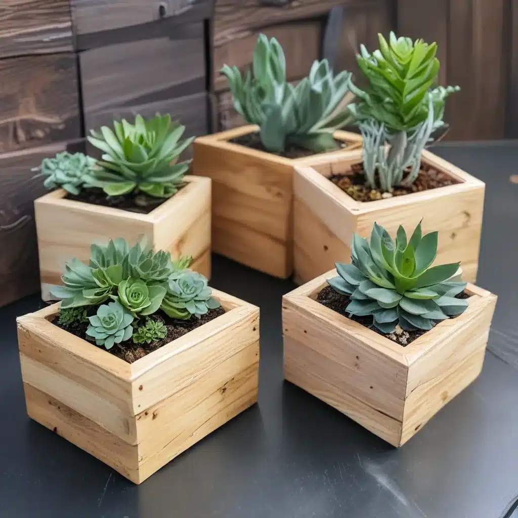 Build Your Own Wooden Planters for Succulents