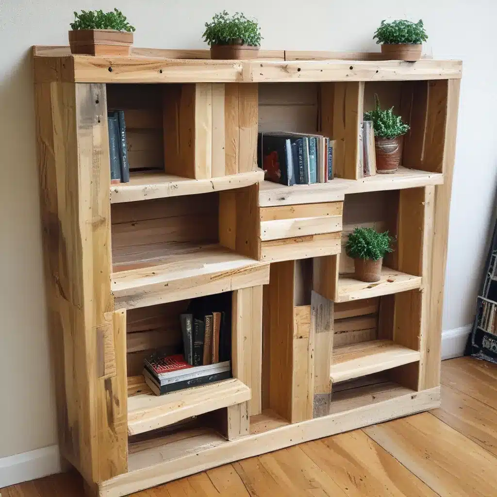 Build a Pallet Wood Bookshelf