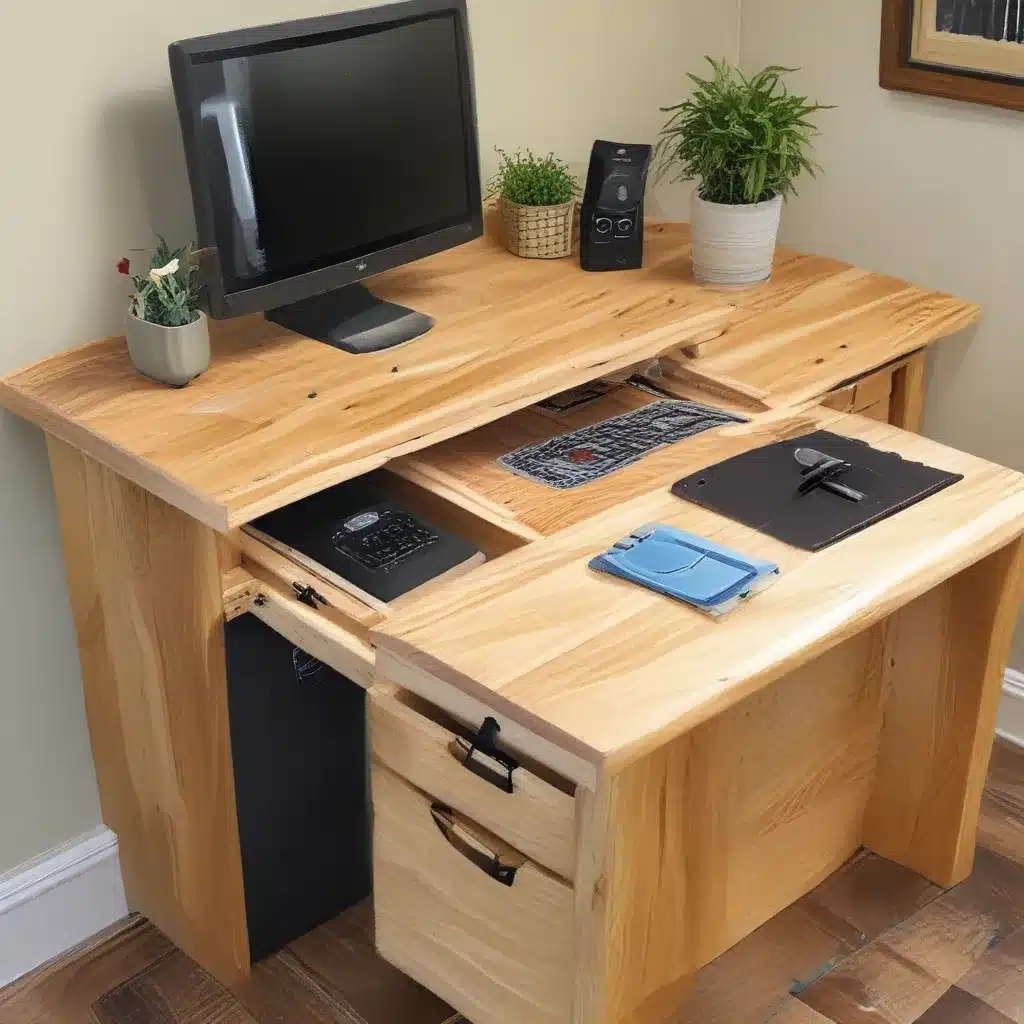 Build a Wooden Desk with Hidden Storage