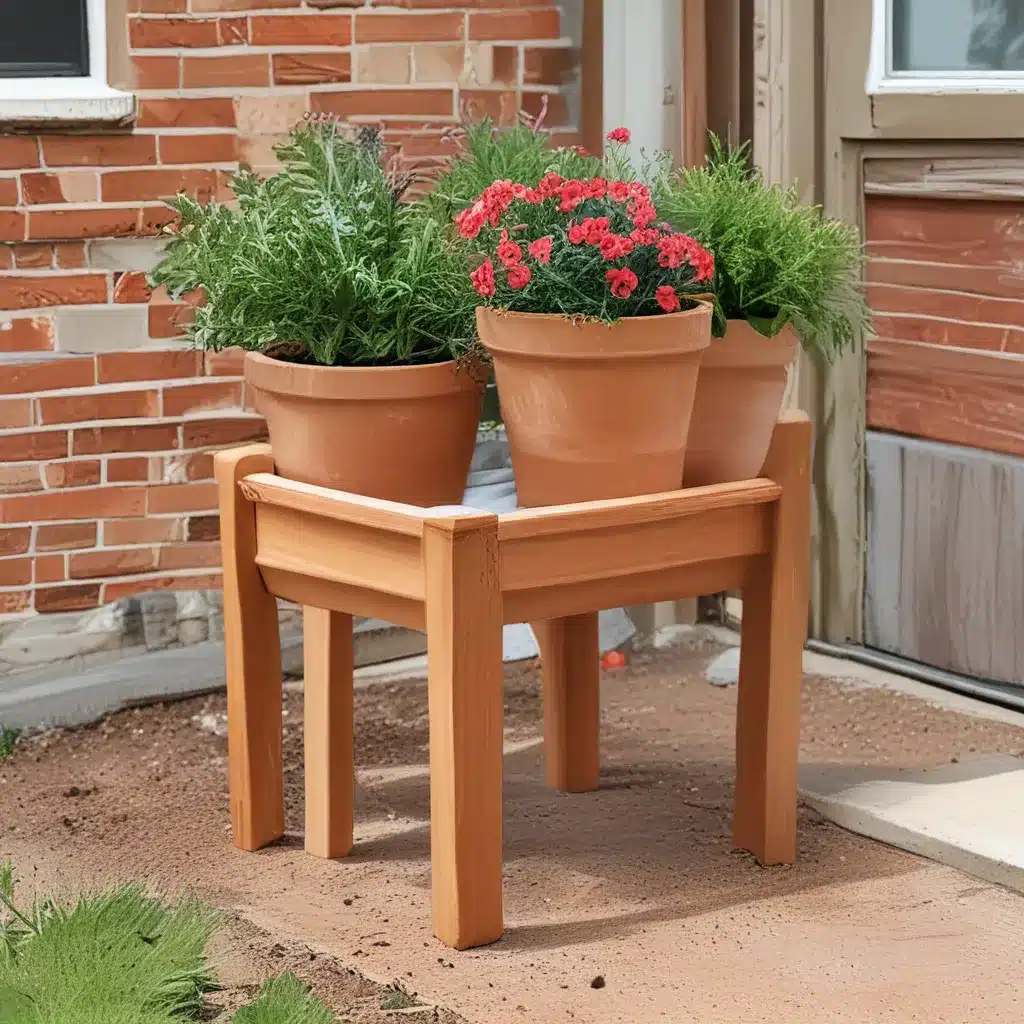 Build a Wooden Terra Cotta Planter Stand