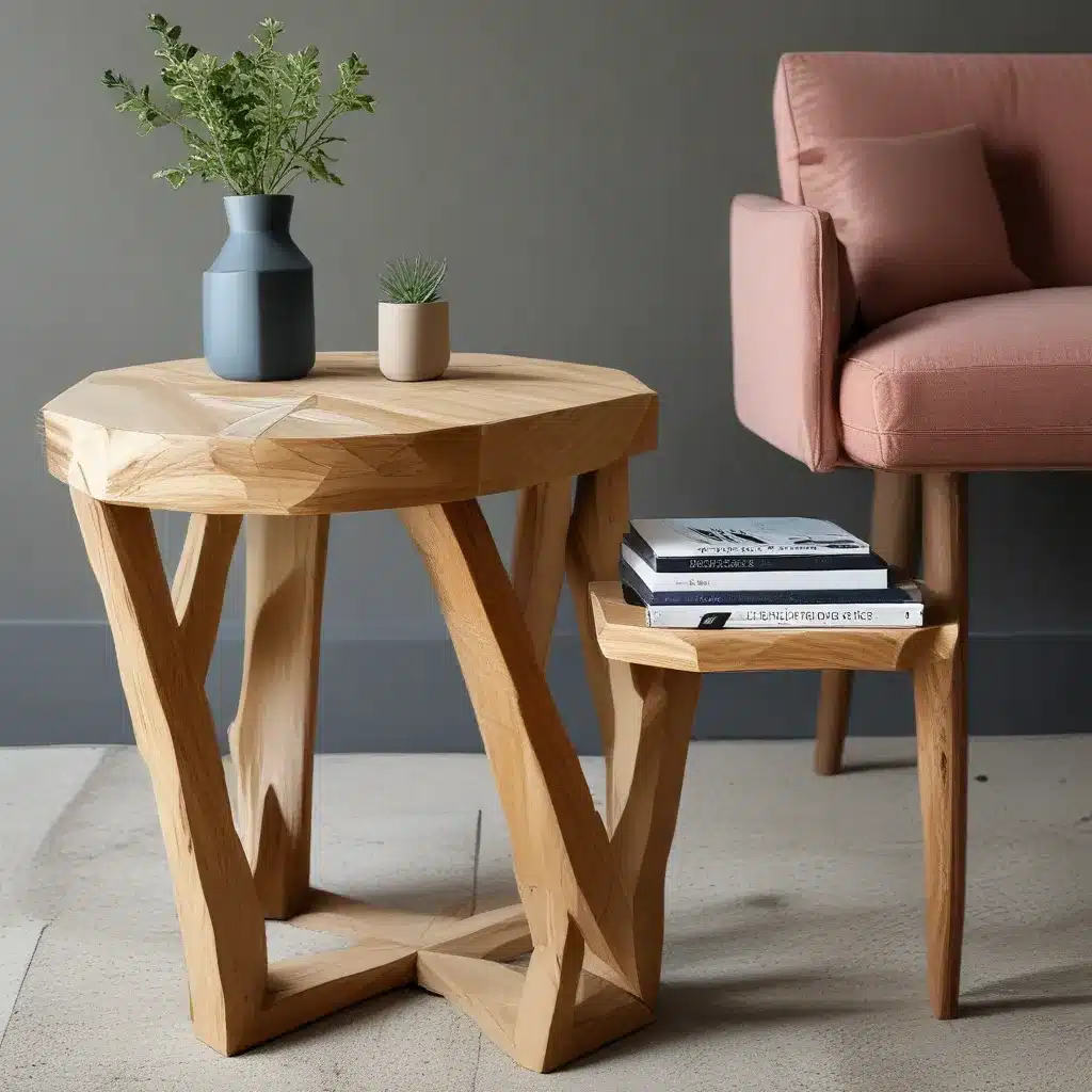 Construct a Geometric Wood Side Table