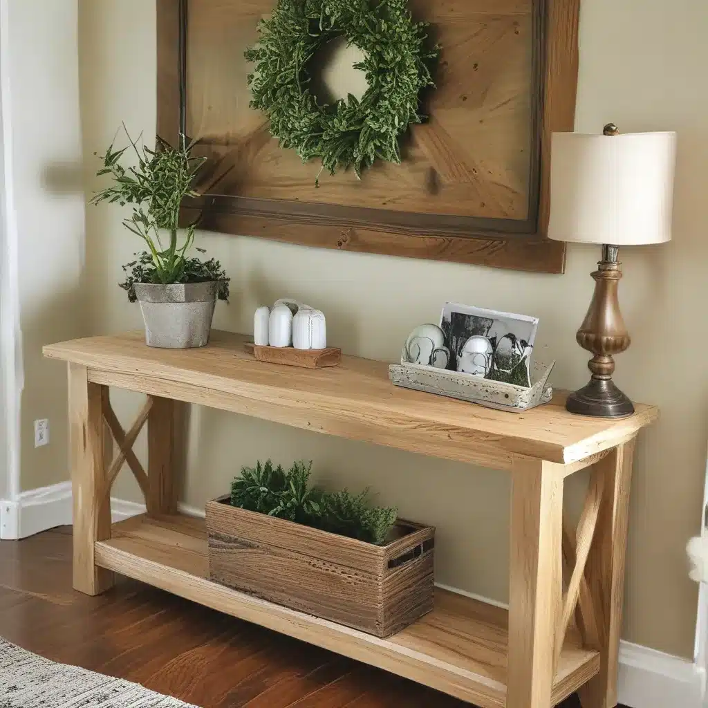 Craft a Farmhouse Wood Console Table