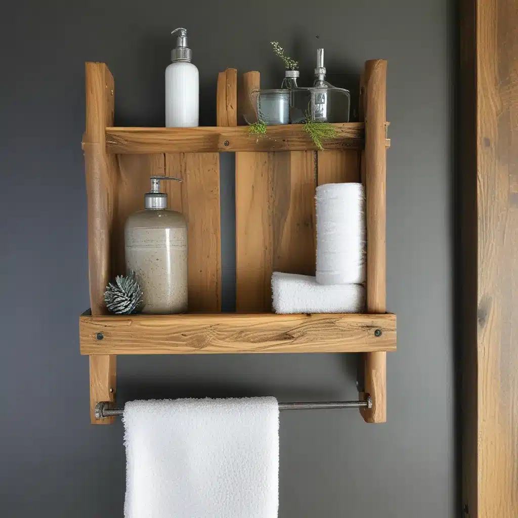 Craft a Rustic Wooden Towel Rack