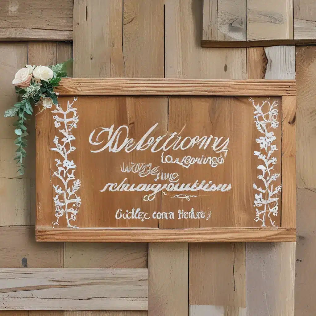 Craft a Wooden Sign to Welcome Guests to Your Wedding