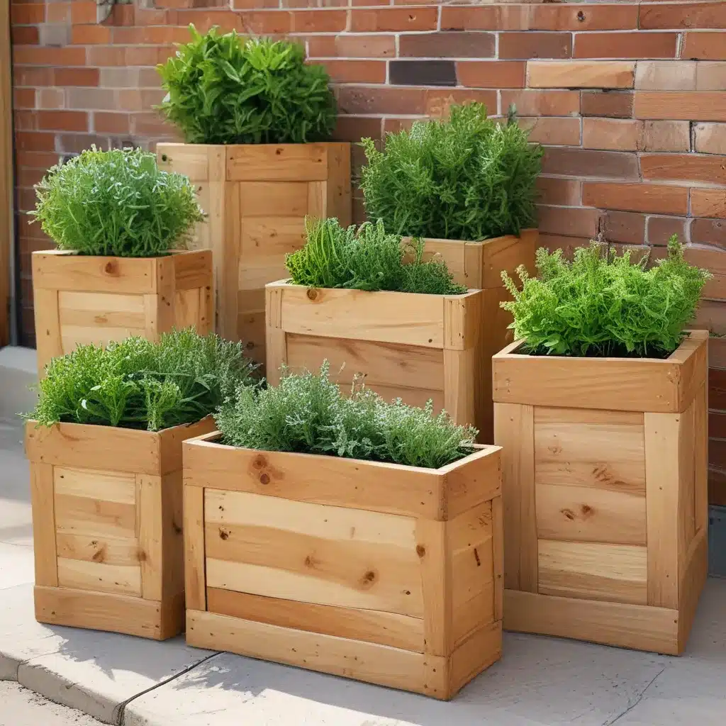 Create Wooden Planter Boxes for Herbs