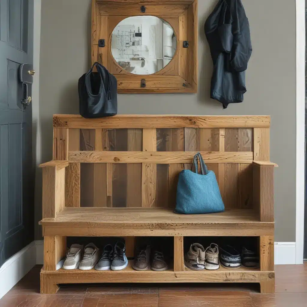 Create a Mudroom Bench from Reclaimed Wood