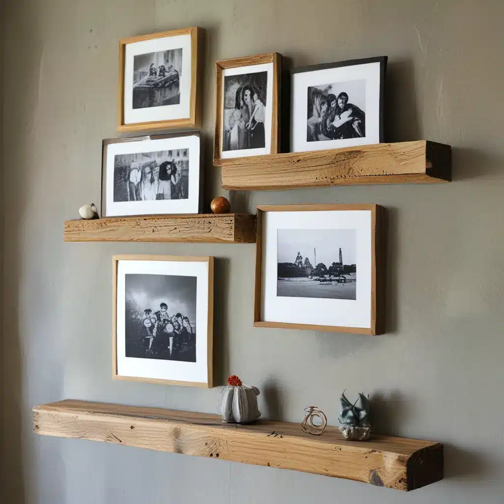 Create a Photo Ledge from Reclaimed Wood