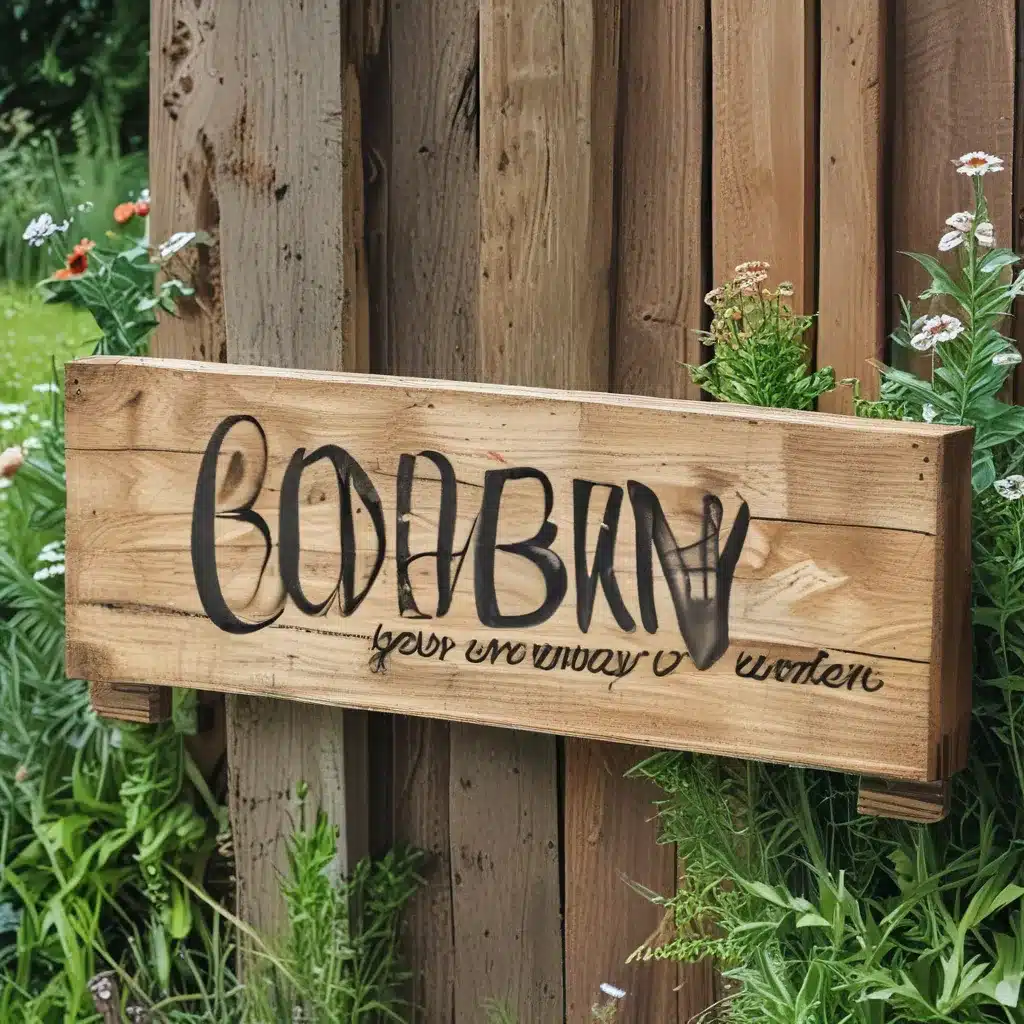 Create a Wooden Sign for Your Garden