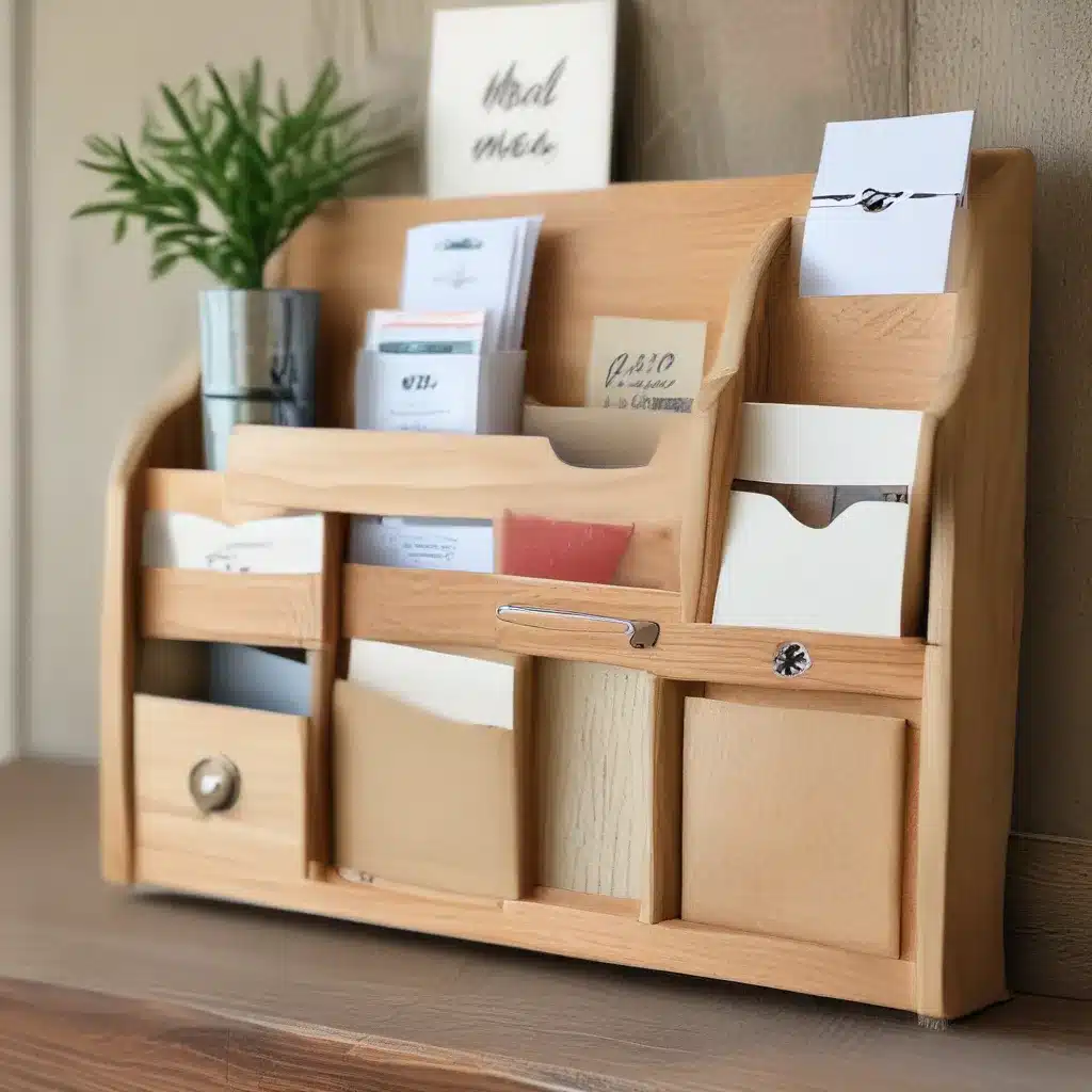 DIY Wooden Mail Organizer