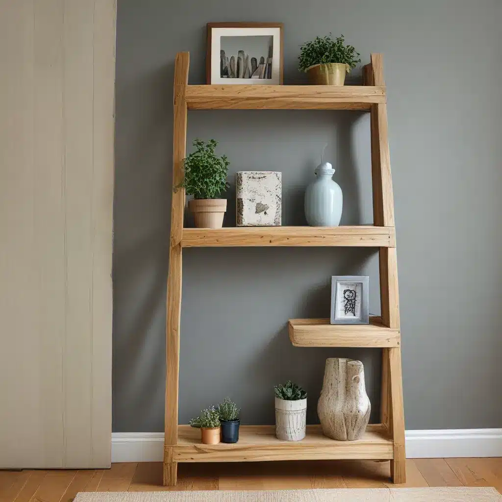 Easy Weekend Projects: Build a Wooden Ladder Shelf