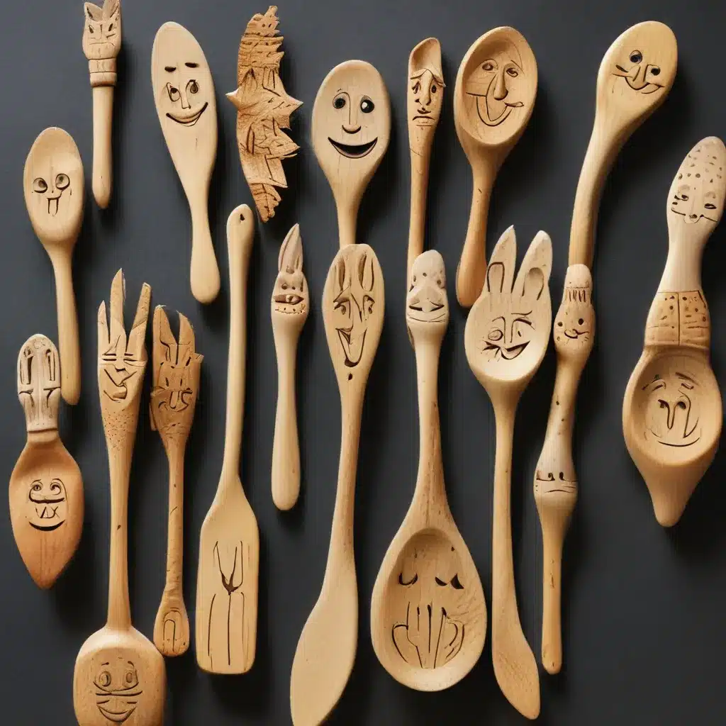 Fun and Playful Wooden Spoon Carvings