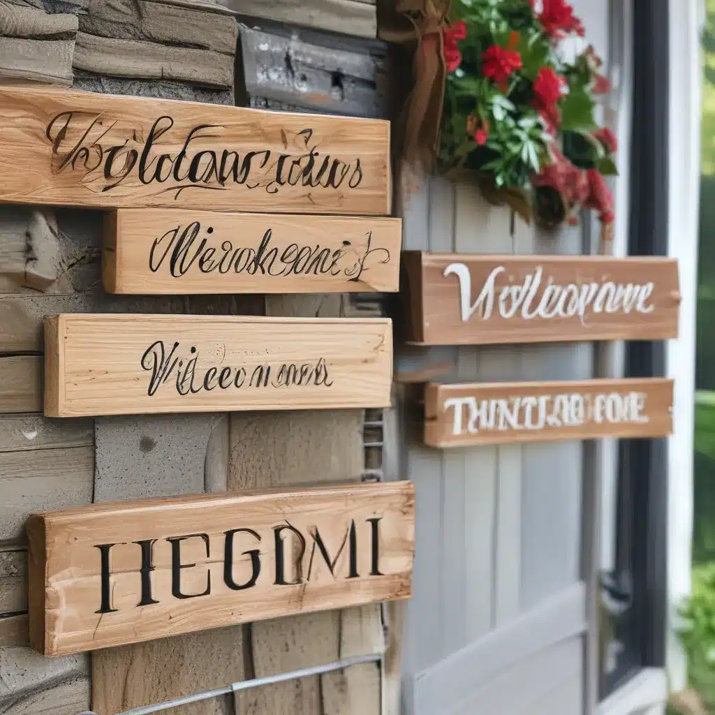 Gorgeous Wood Signs to Welcome Guests to Your Home