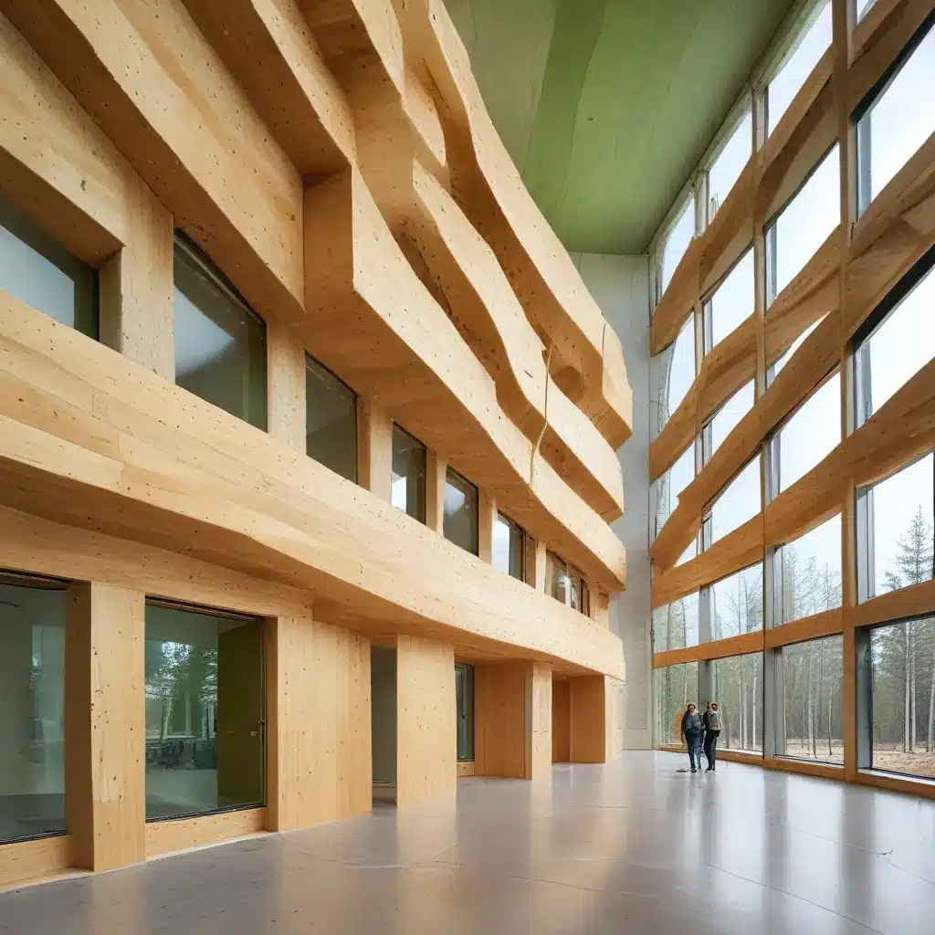 Green Building With Cross Laminated Timber