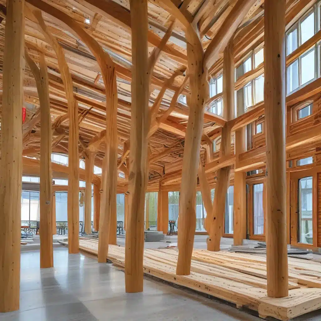 Integrating Large Timber Components for LEED Projects