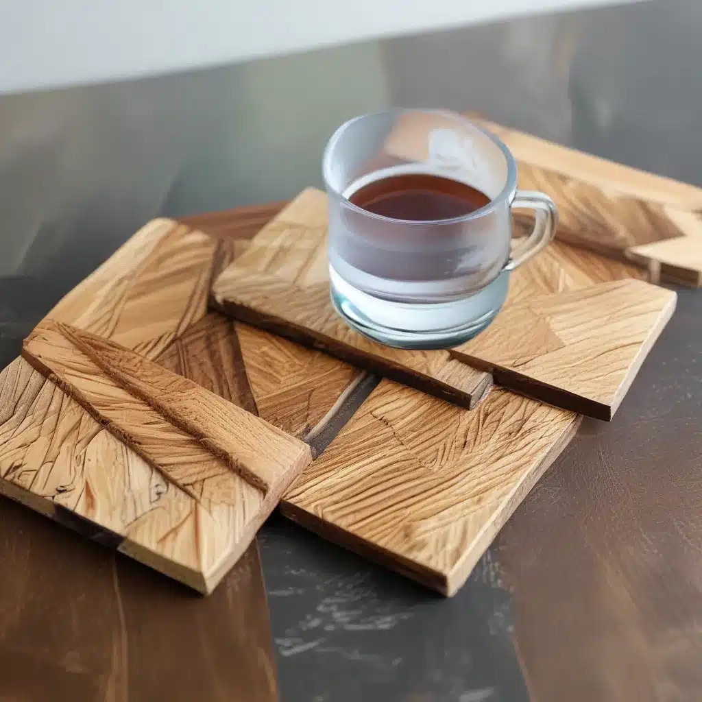 Make Herringbone Wood Coasters