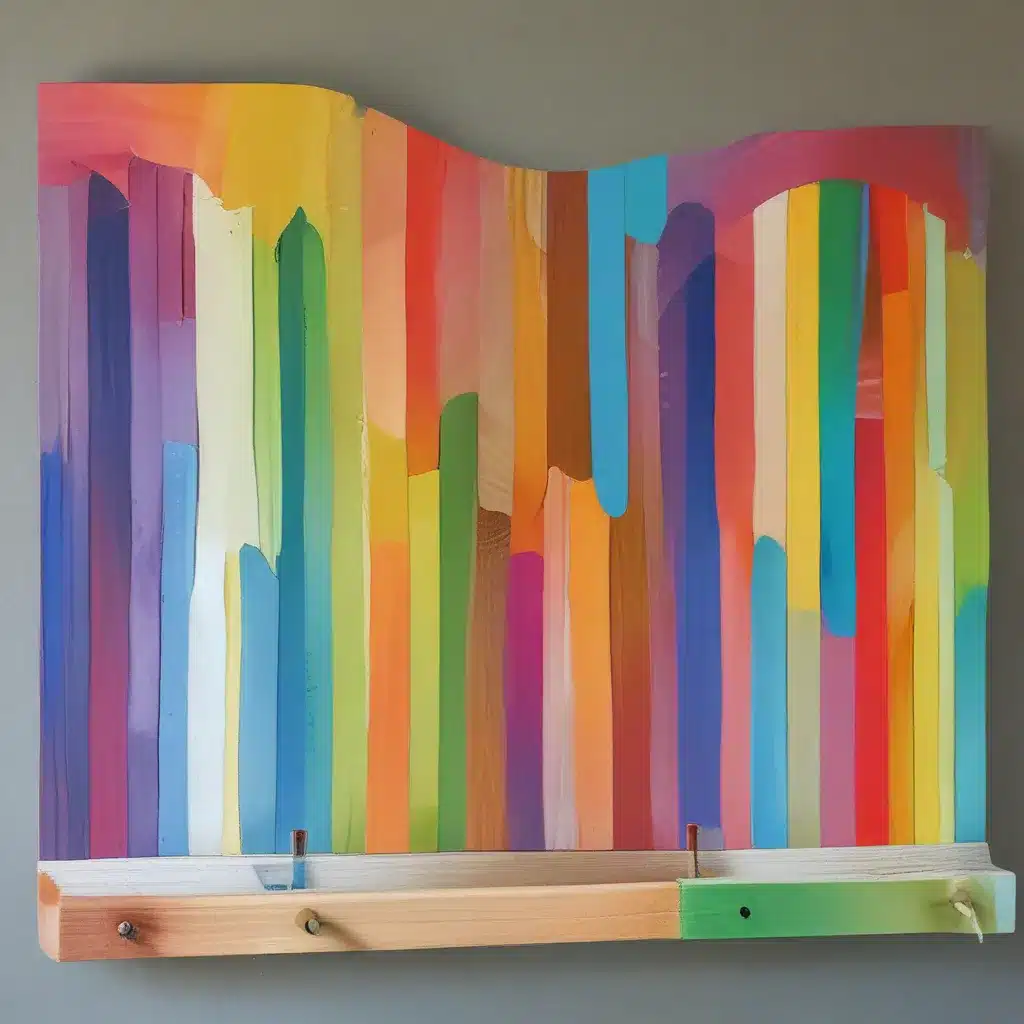 Make Rainbow Wood Coat Racks for Kids