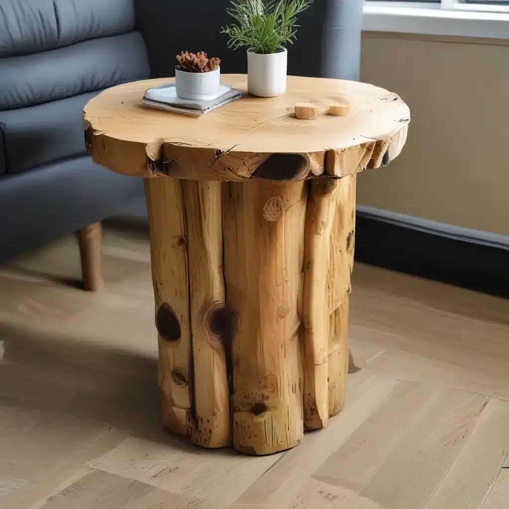 Make Your Own Log End Table