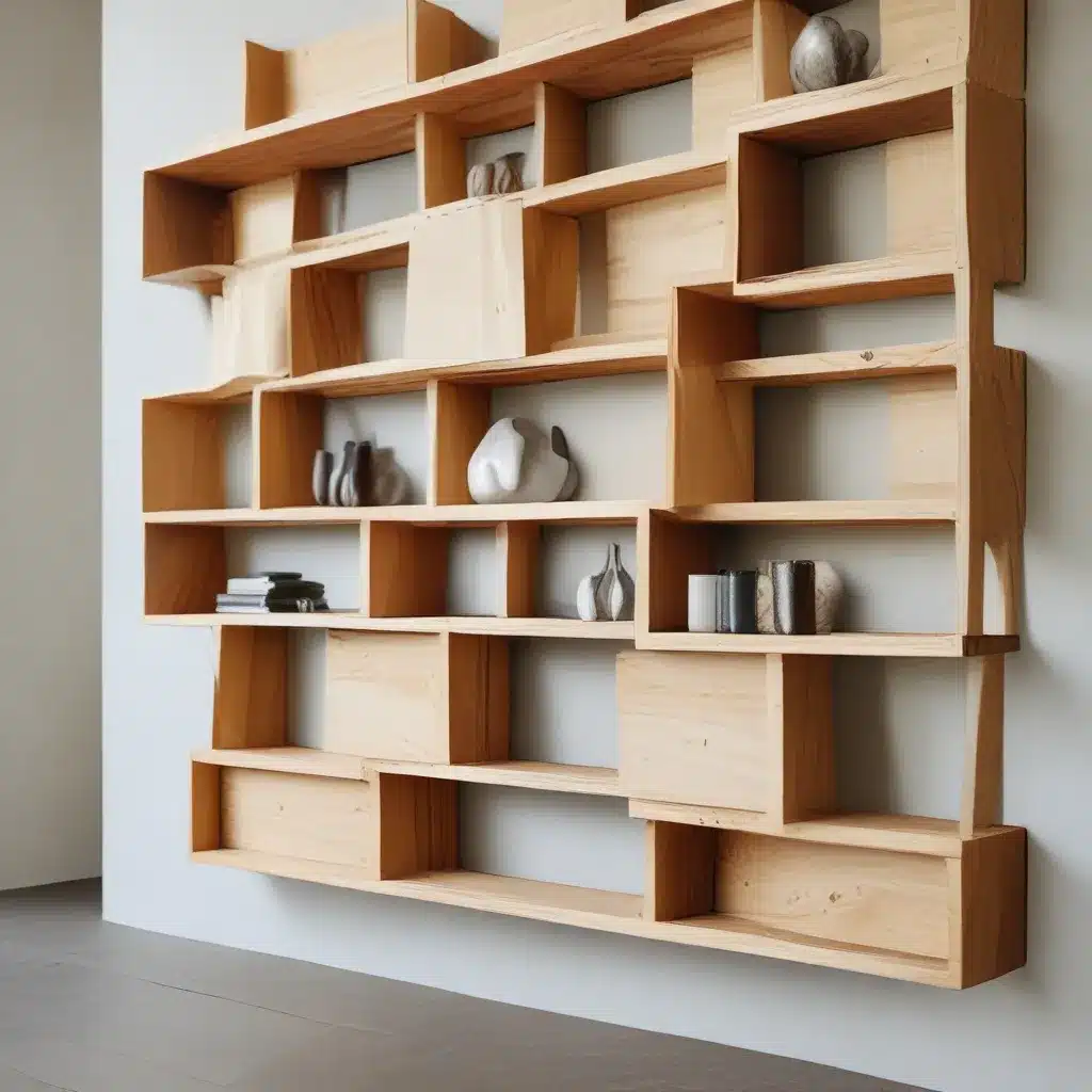 Sleekly Stacked: Timber Used For Chic Shelving Systems