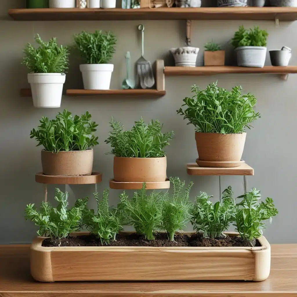 Tabletop Herb Gardens for the Kitchen