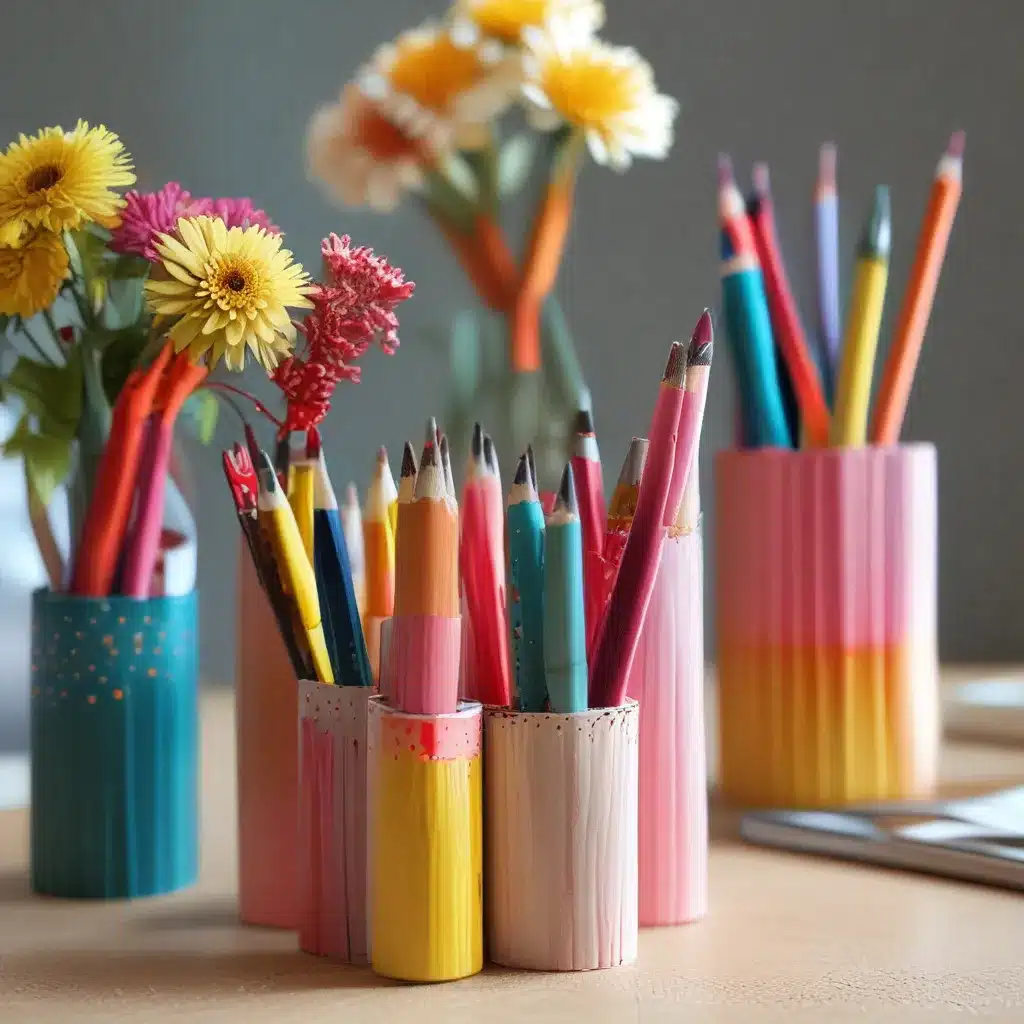 Turn Pencils into Vases and Pencil Holders