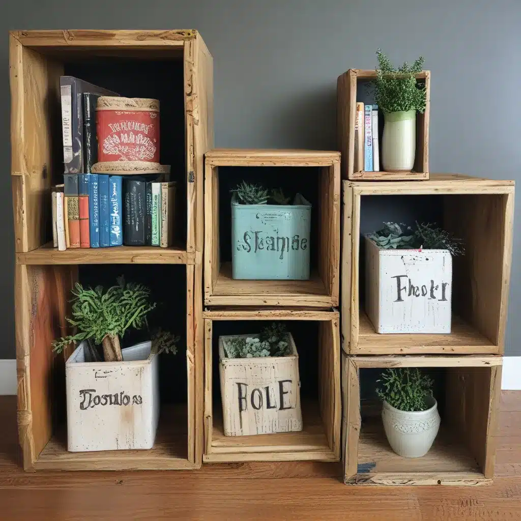 Upcycle Old Crates into Storage Cubes