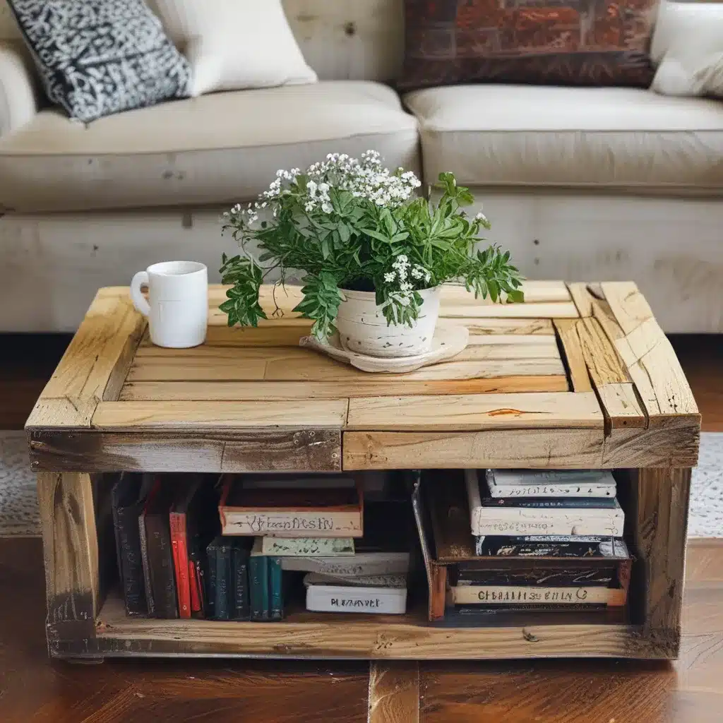 Upcycle Old Crates into a Coffee Table