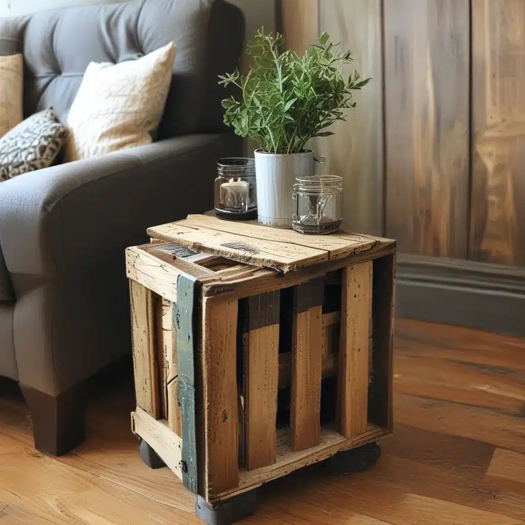 Upcycle Old Crates into a Small Side Table