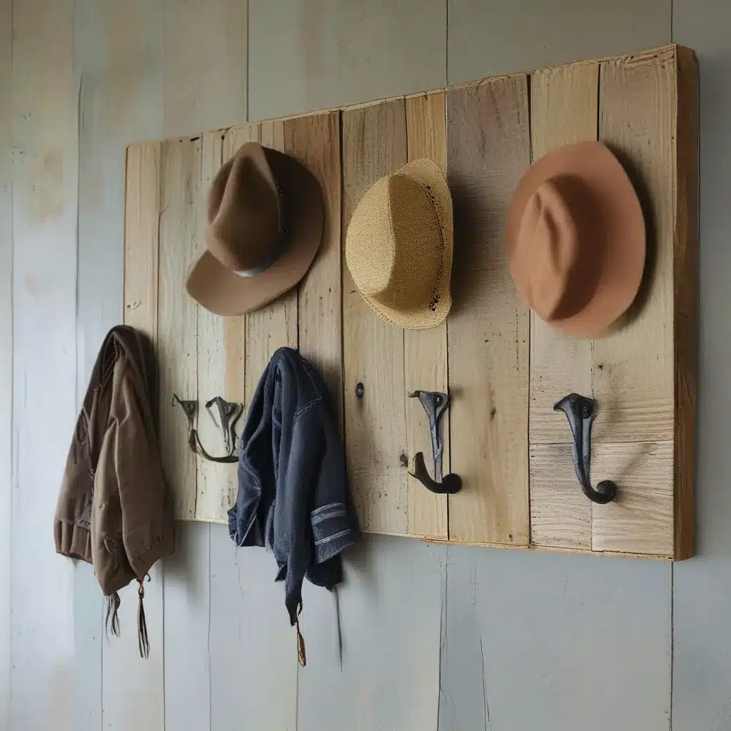 Upcycle Old Fence Boards into Chic Wall Hooks for Coats and Hats