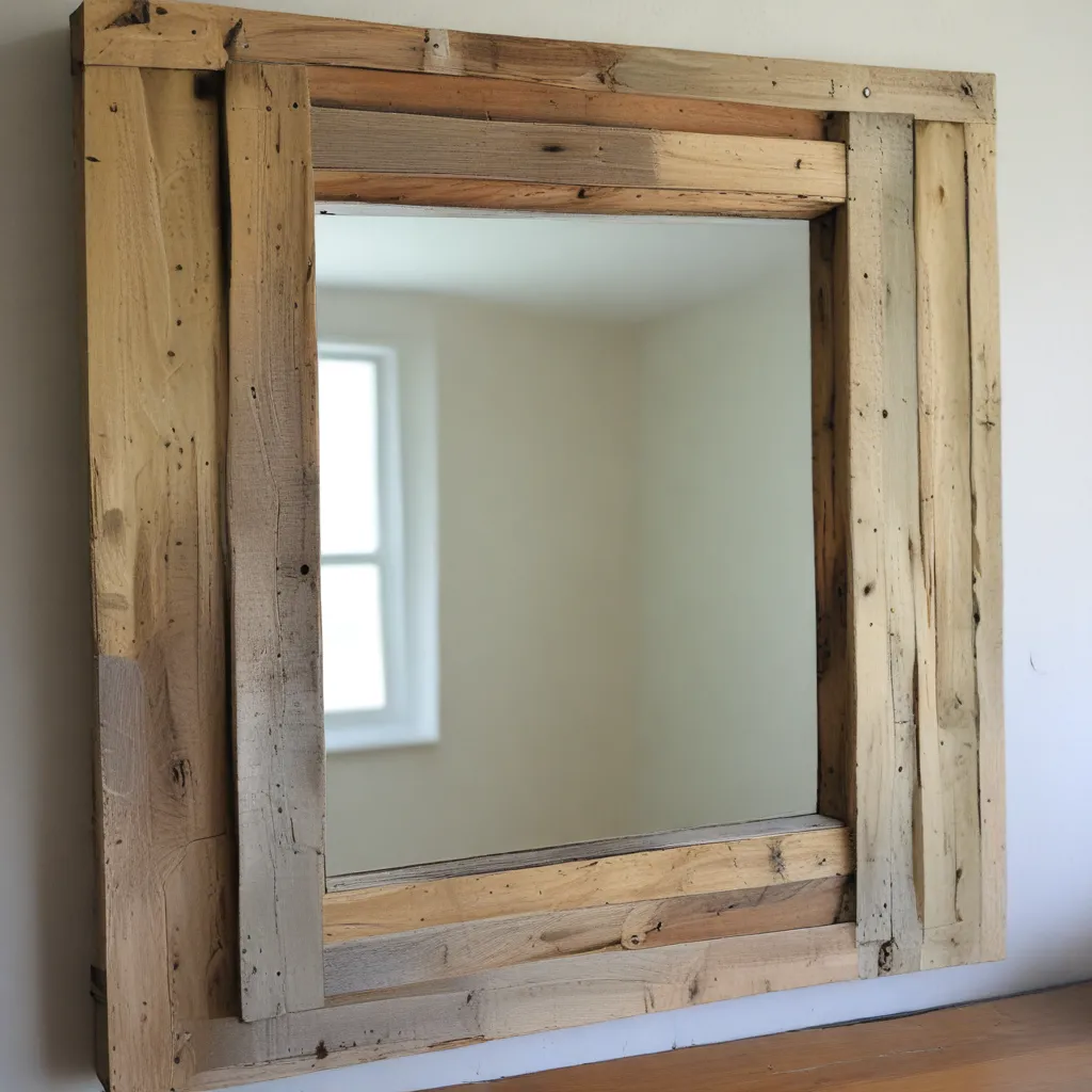 Upcycle Pallets into a Rustic Mirror Frame