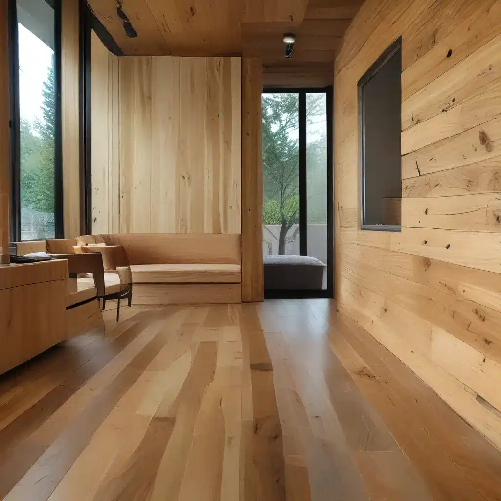 Warmer, Natural Finishes With Timber Walls and Flooring