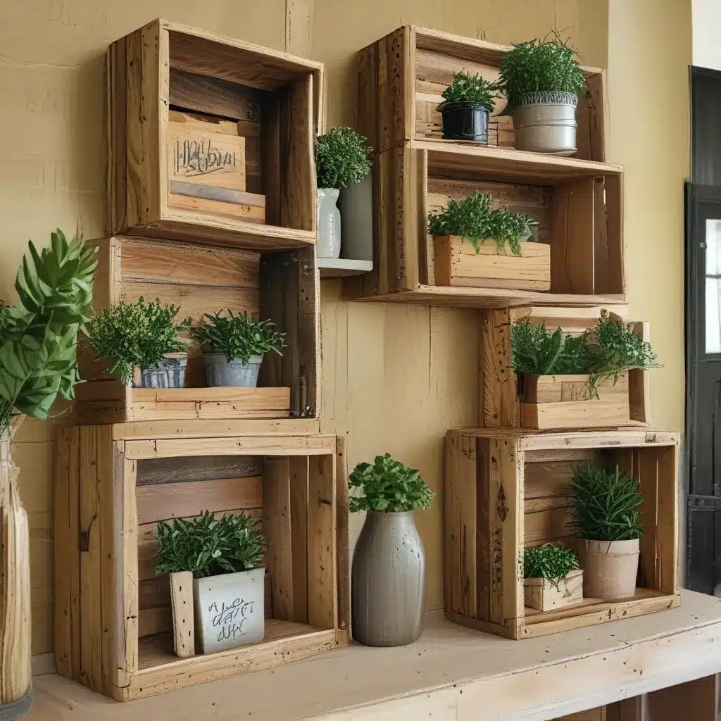 Wooden Crates Turned Decor